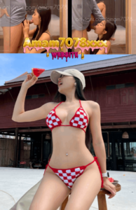 โคตรเท่โม๊คควยเอาตีนเหยียบไล่ น้องแอมแล้วให้น้องแอมดูดควย